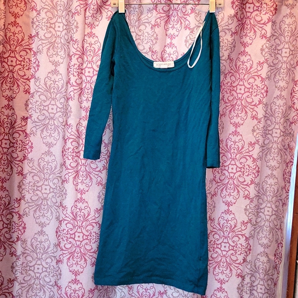 Forever 21 Teal Body Con Mini Dress or Long Shirt